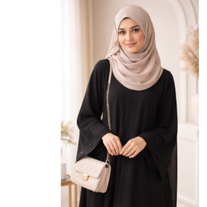 Black Straight Abaya